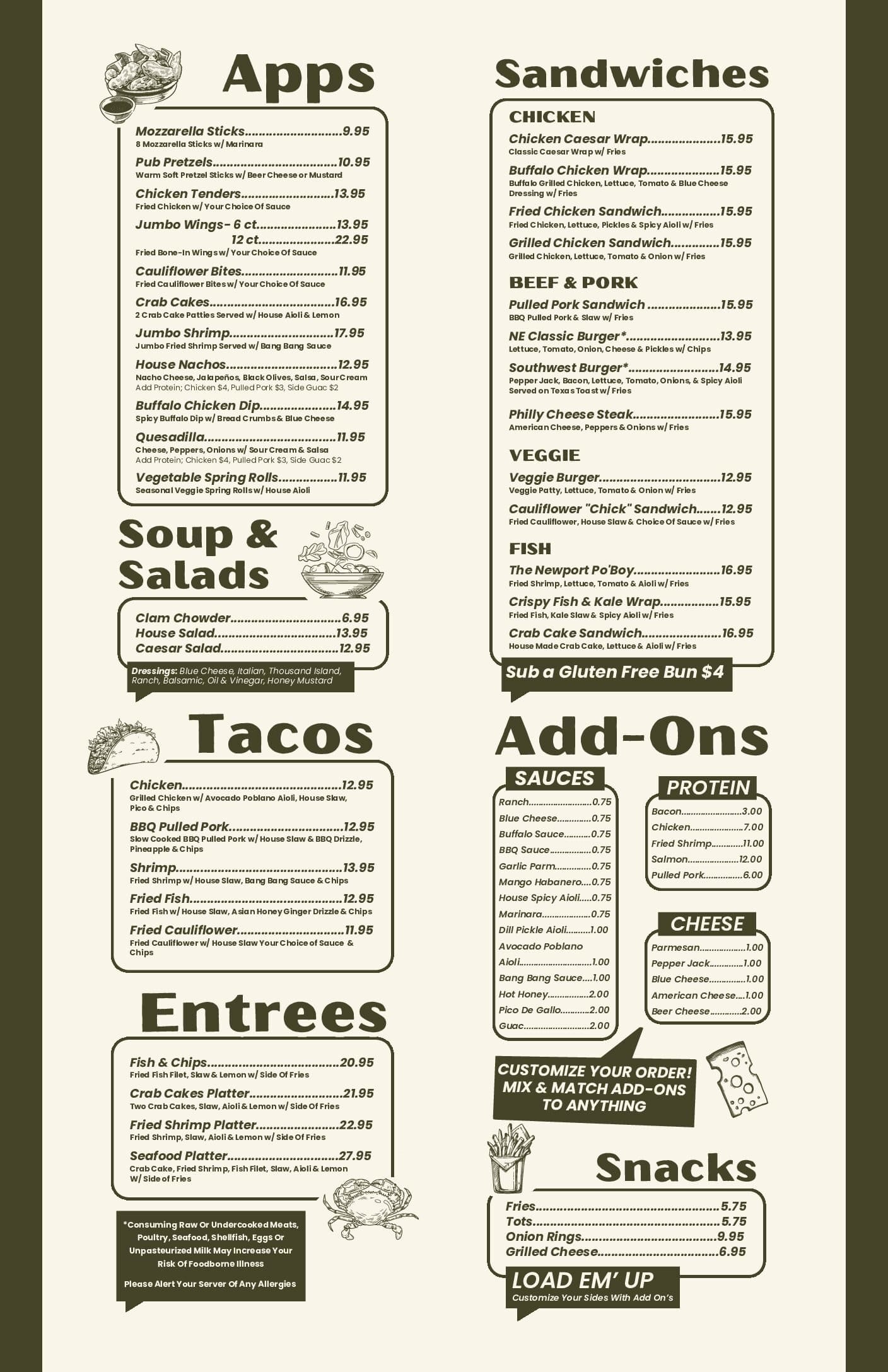 Updated menu compressed pdf